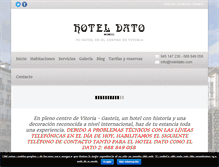 Tablet Screenshot of hoteldato.com
